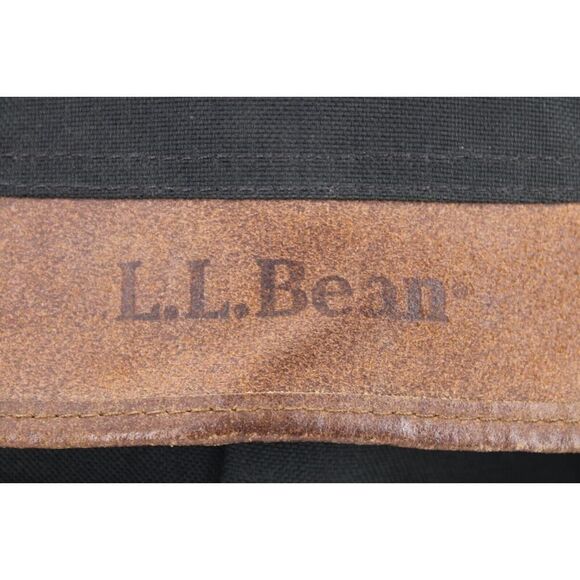 Vintage L. L. Bean Nylon/Leather Trim Laptop Messenger Briefcase Bag - Picture 2 of 16